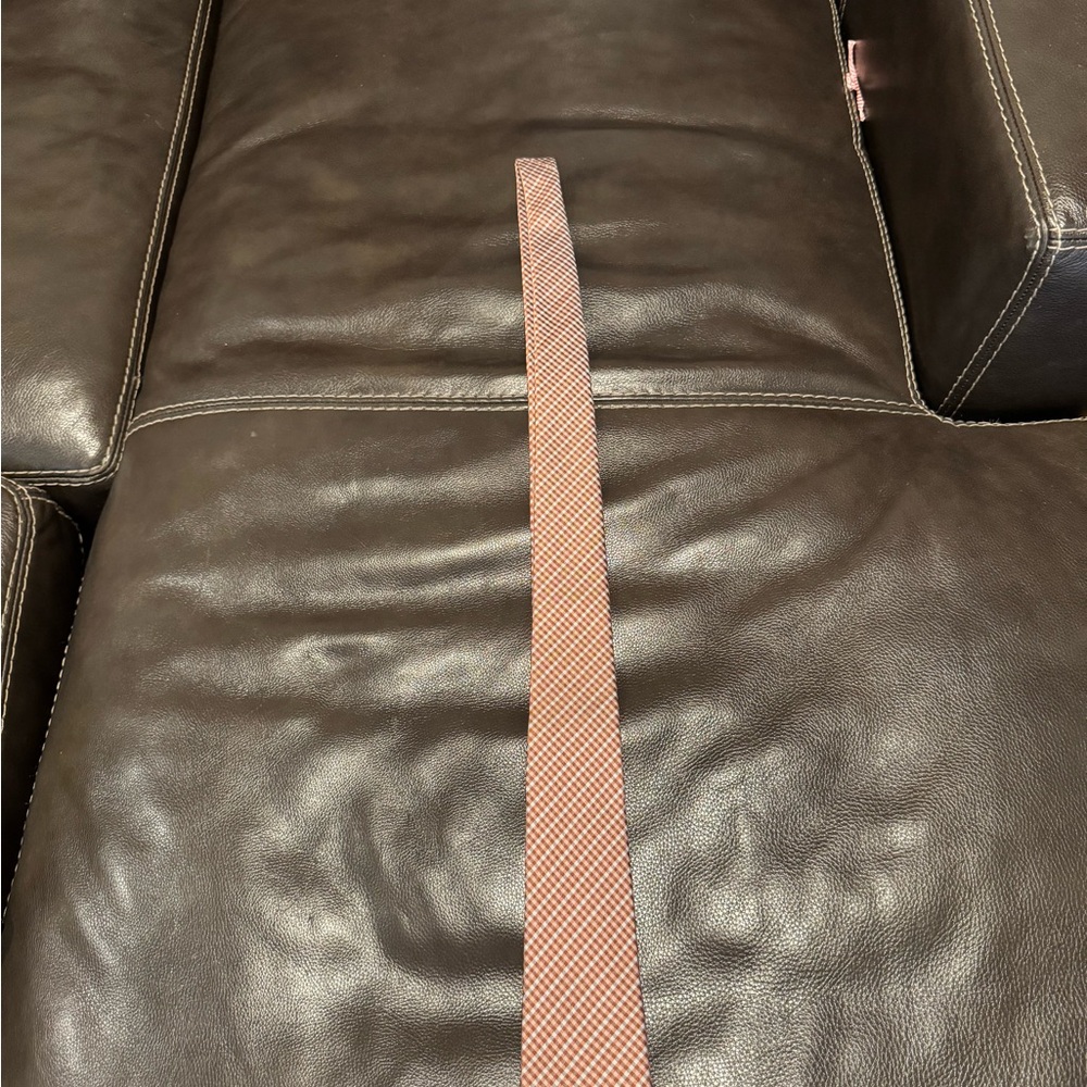 Banana Republic Yellow and White Patterned Narrow Tie